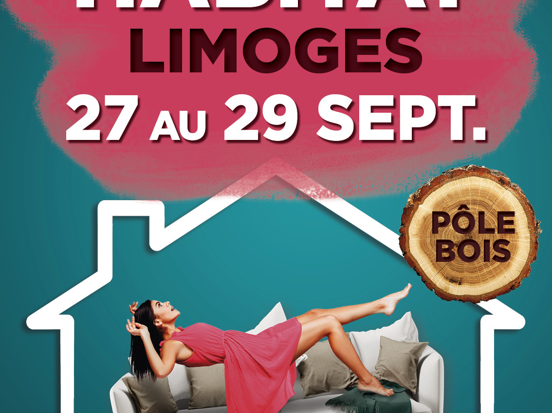 Affiche Salon Habitat & Bois de Limoges 2024