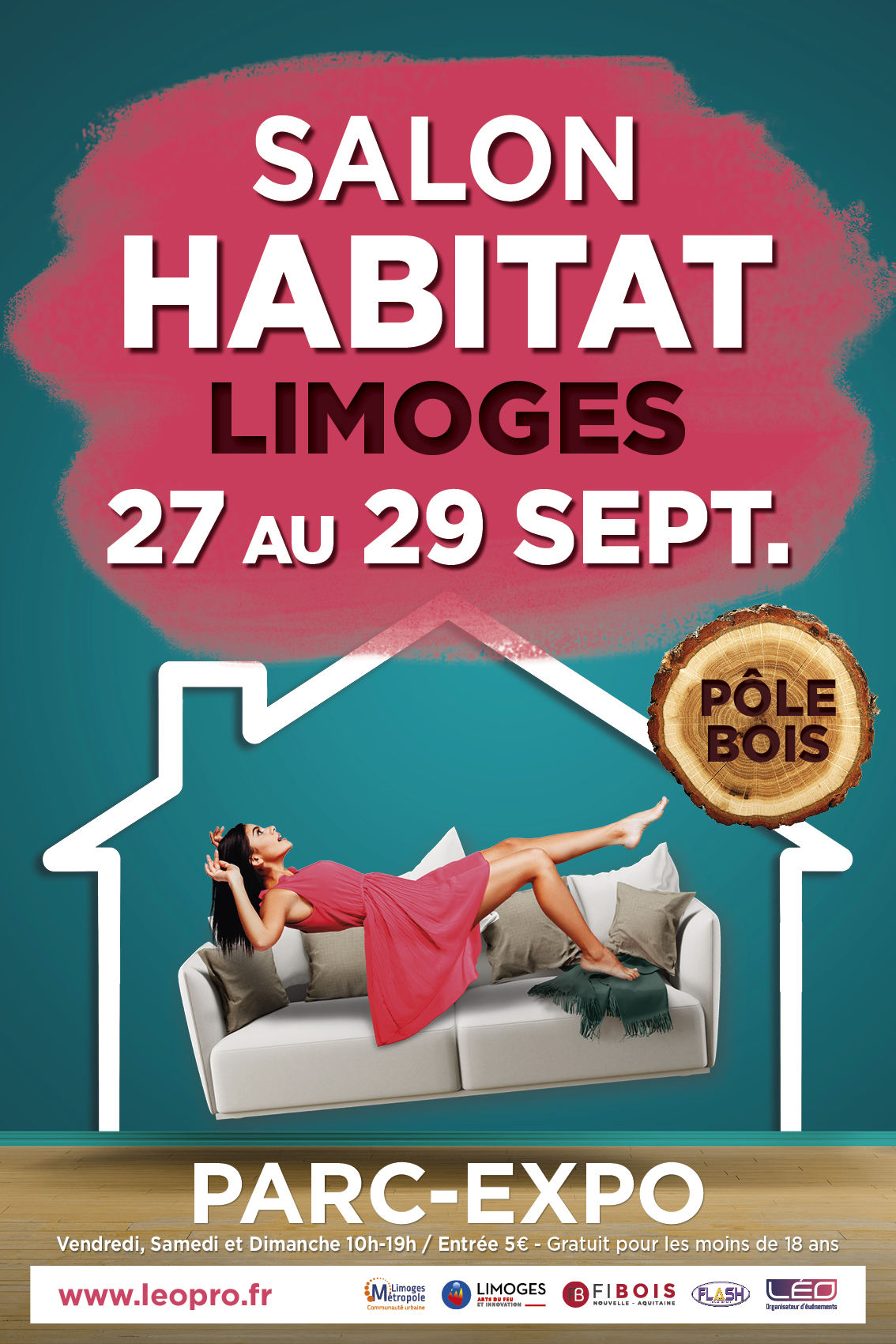 Affiche Salon Habitat & Bois de Limoges 2024